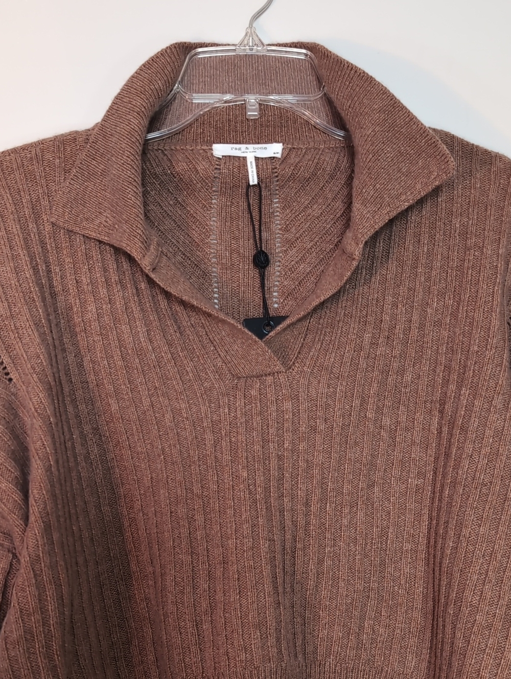 rag & bone Cropped Ribbed Collared Sweater - Picture 3 of 10